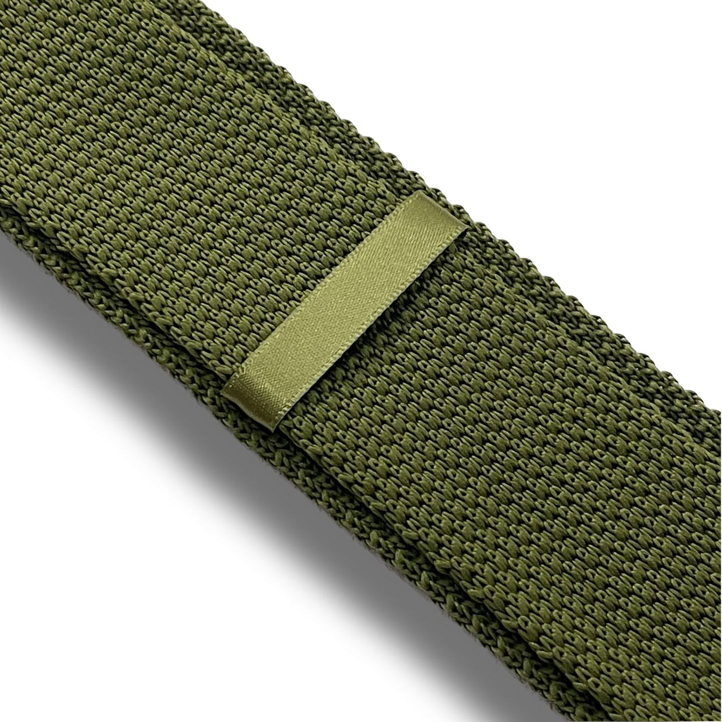 Army Green knitted slim tie online in pakistan