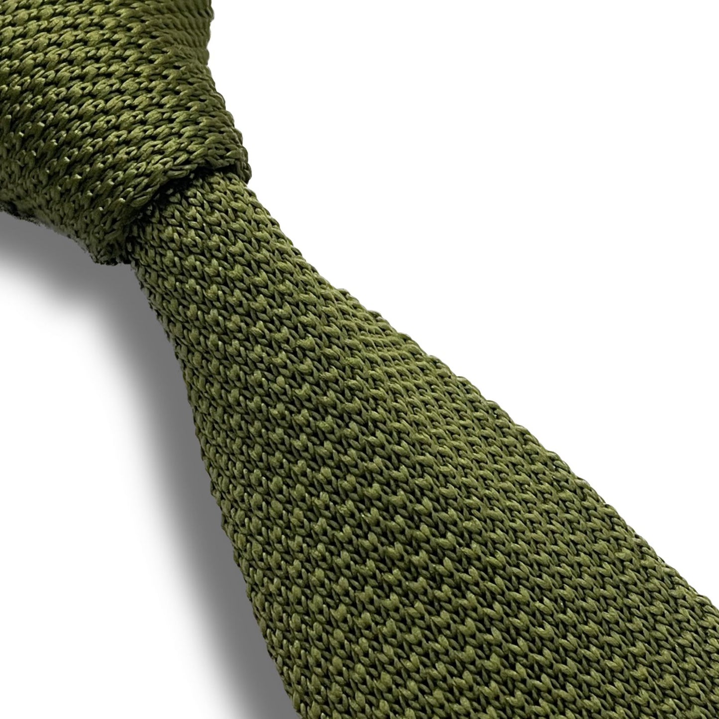 Army Green knitted slim tie online in pakistan