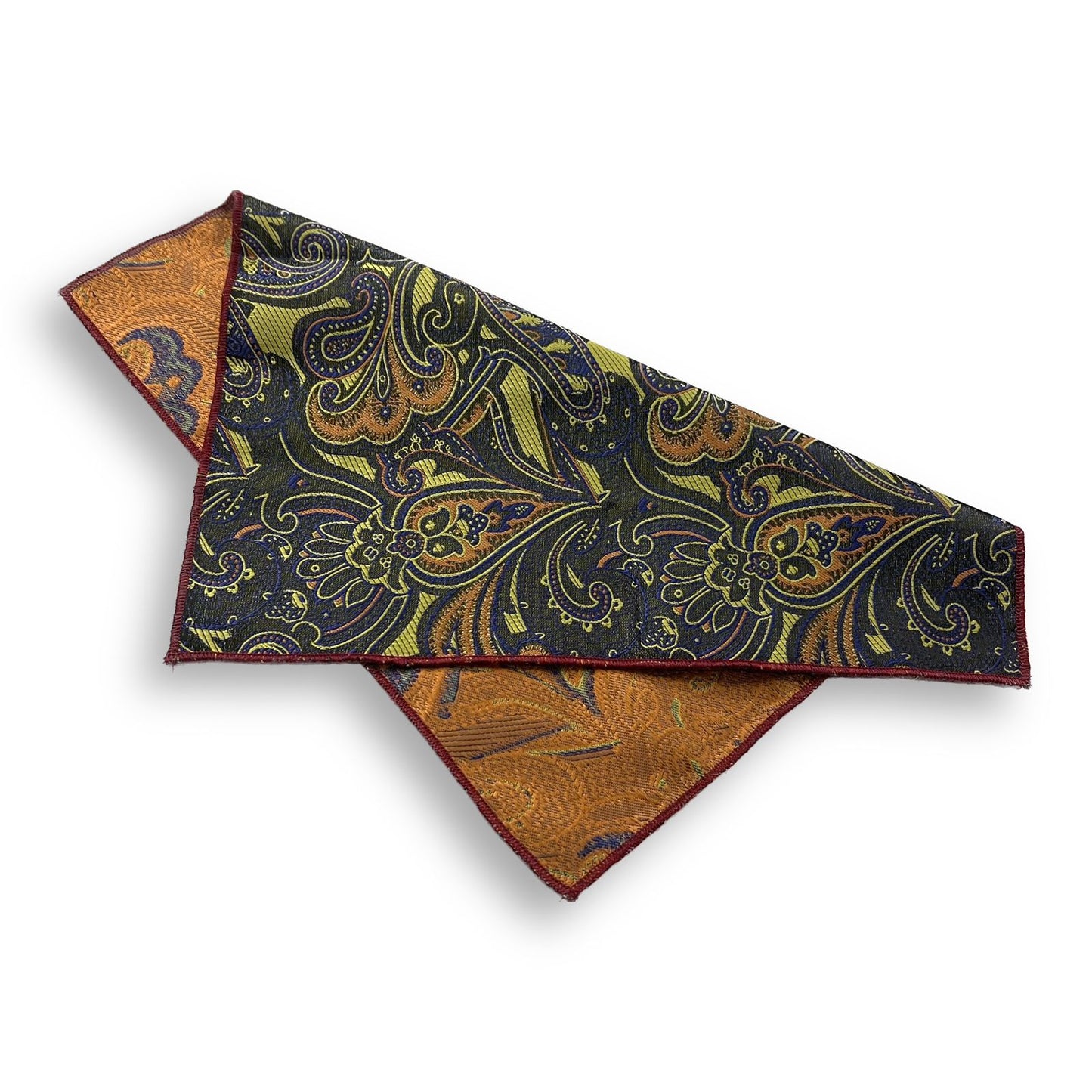 Multi Color Paisley Floral Pocket Square For Men