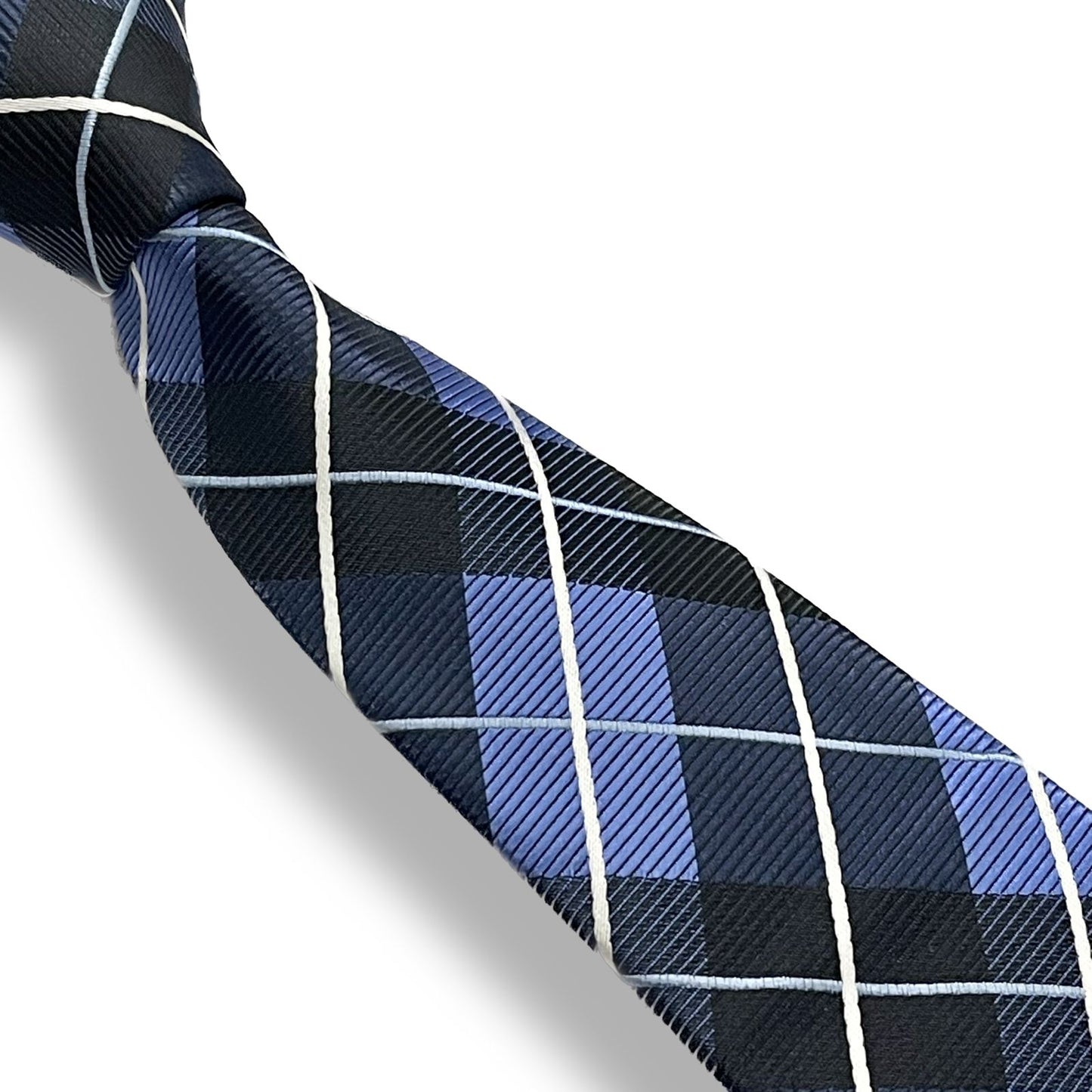 Blue Pattern Tie Set For Men