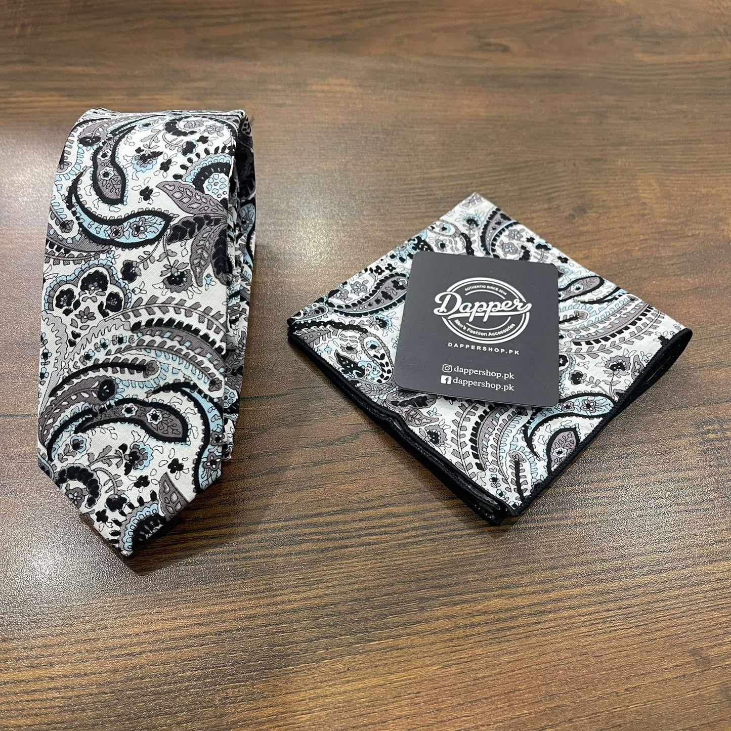 Multi Color Paisley Cotton Printed Tie Set