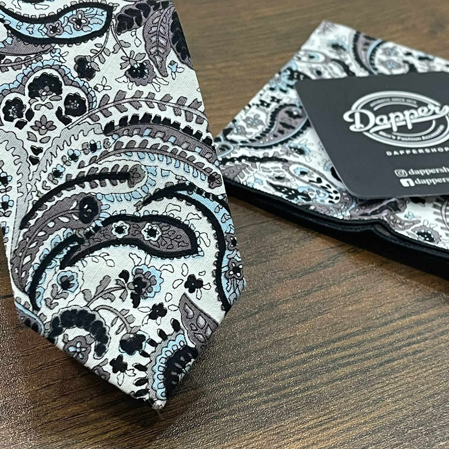 Multi Color Paisley Cotton Printed Tie Set