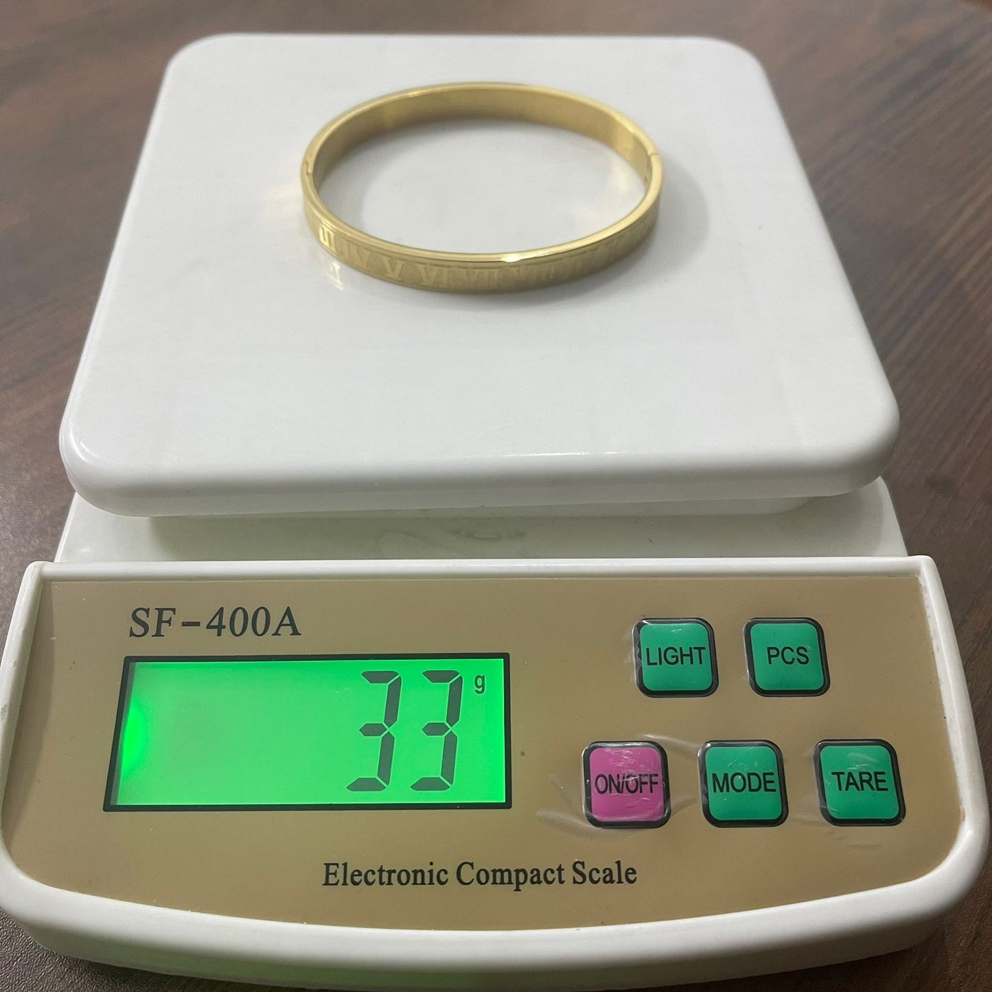 Royal Roman Numerals Golden Bracelet For Men