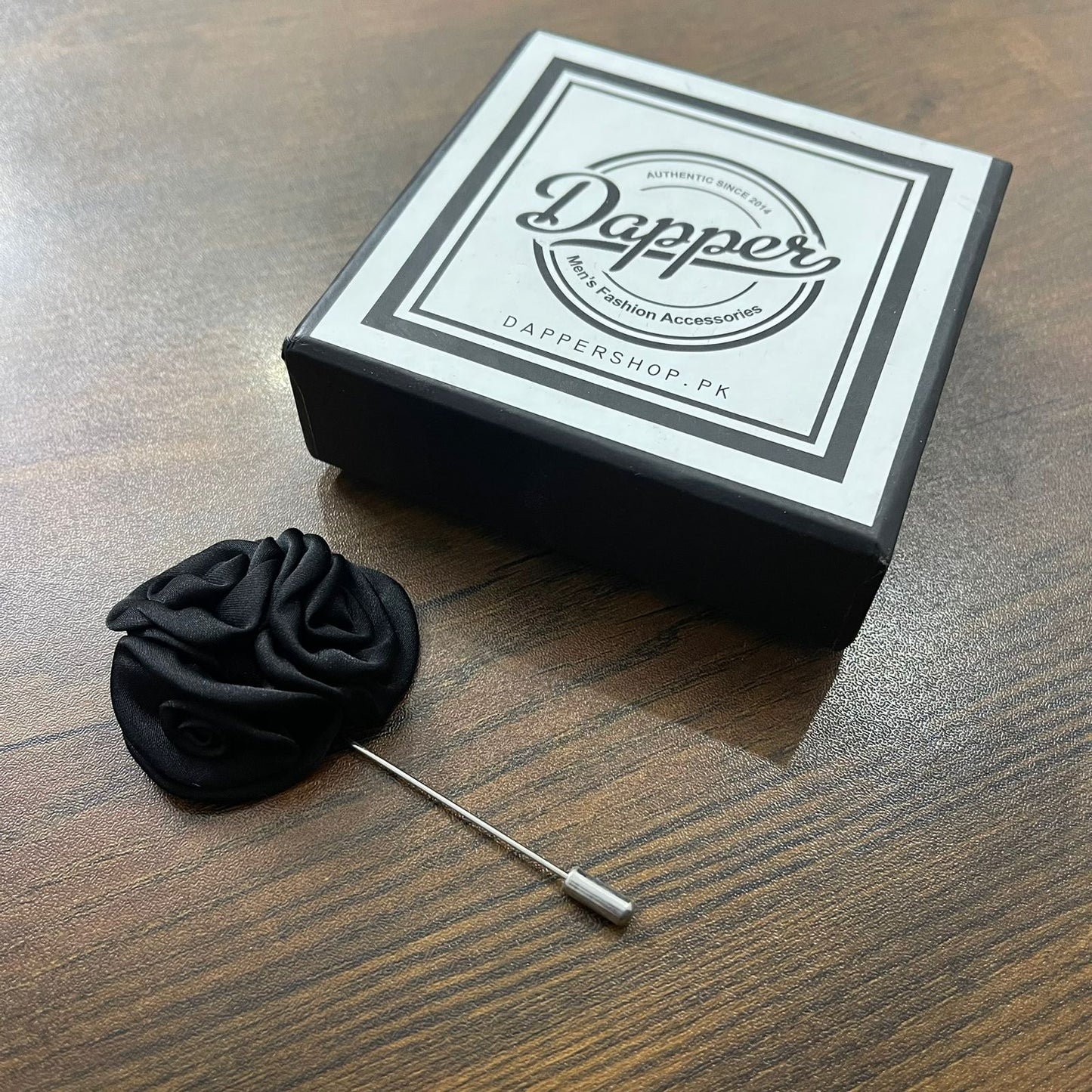 Black Flower Lapel Pin Booch Online In Pakistan
