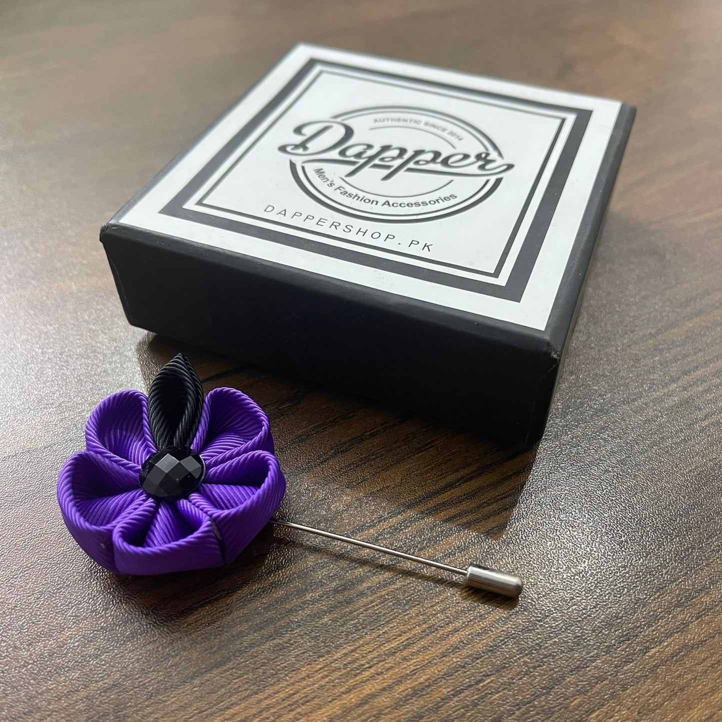 purple flower lapel pin brooch online in pakistan