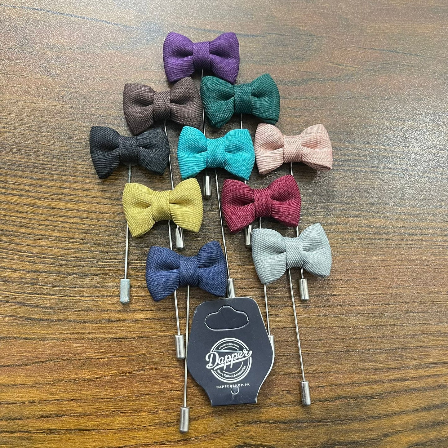 Pink bow lapel pin for men online in pakistan