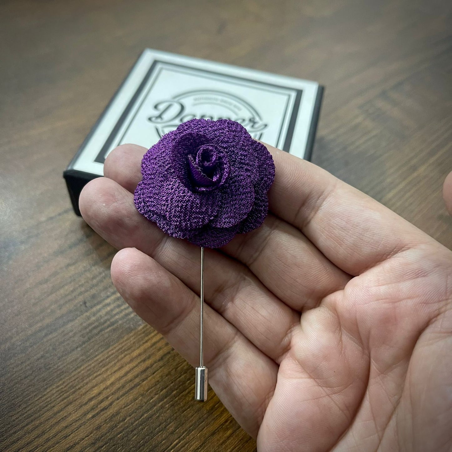 Purple Flower Lapel Pin