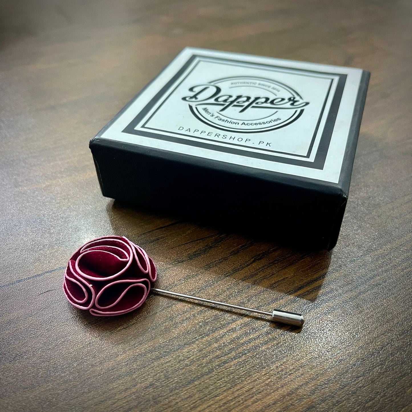 Red Flower Lapel Pin