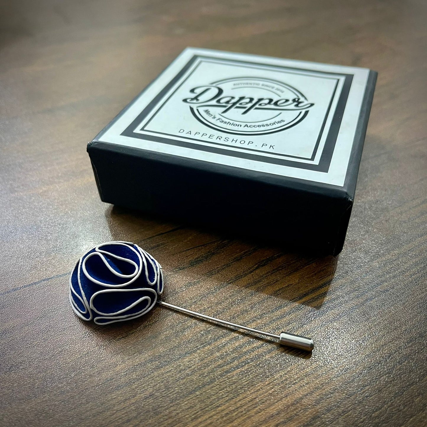 Blue Flower Lapel Pin