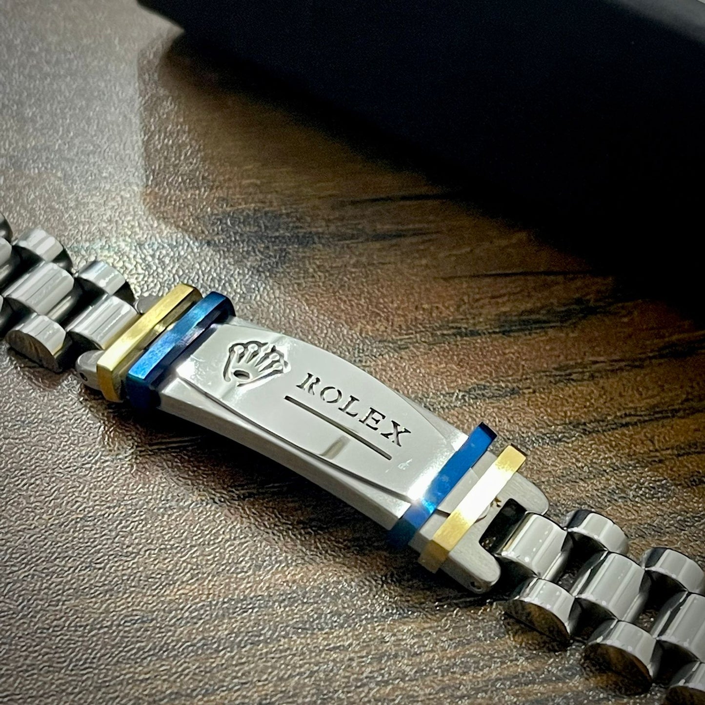 Silver R.O.L.E.X Crown Jubilee Bracelet for Men