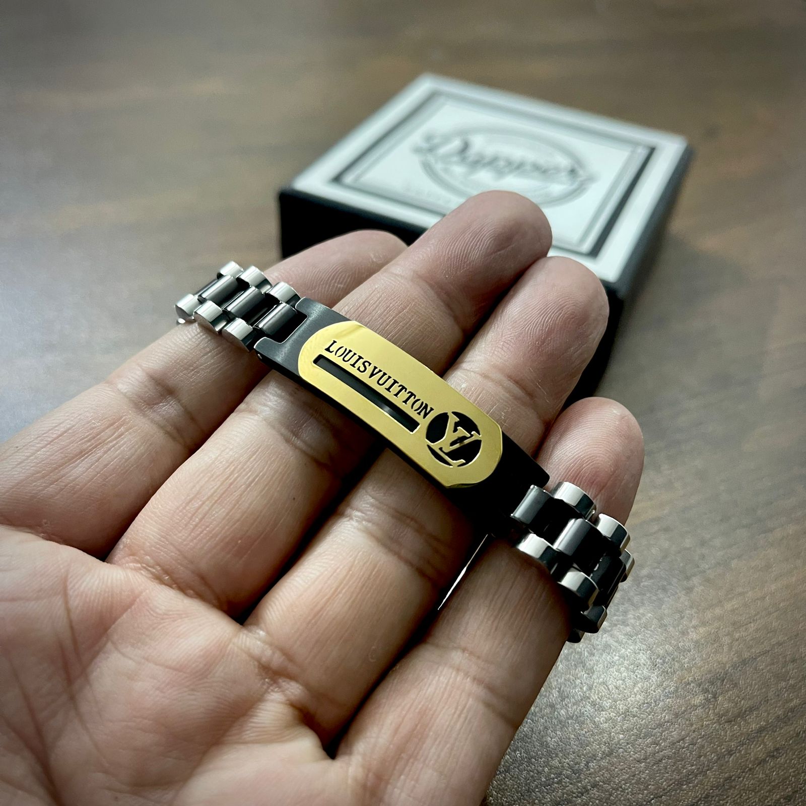 The Dapper Shop™ on Instagram: L-V Stainless Steel Bracelet For