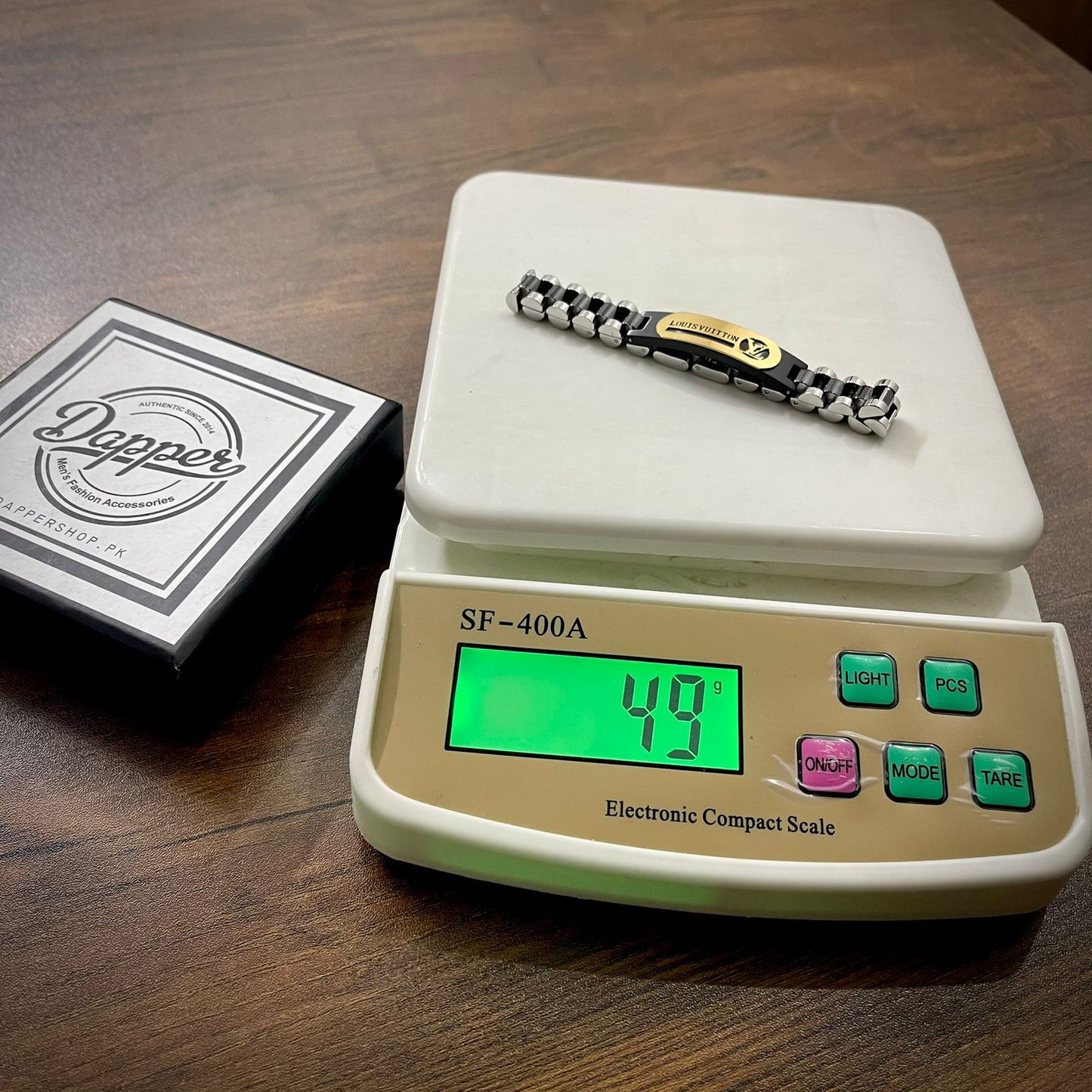 Black L-V Crown Jubilee Bracelet for Men