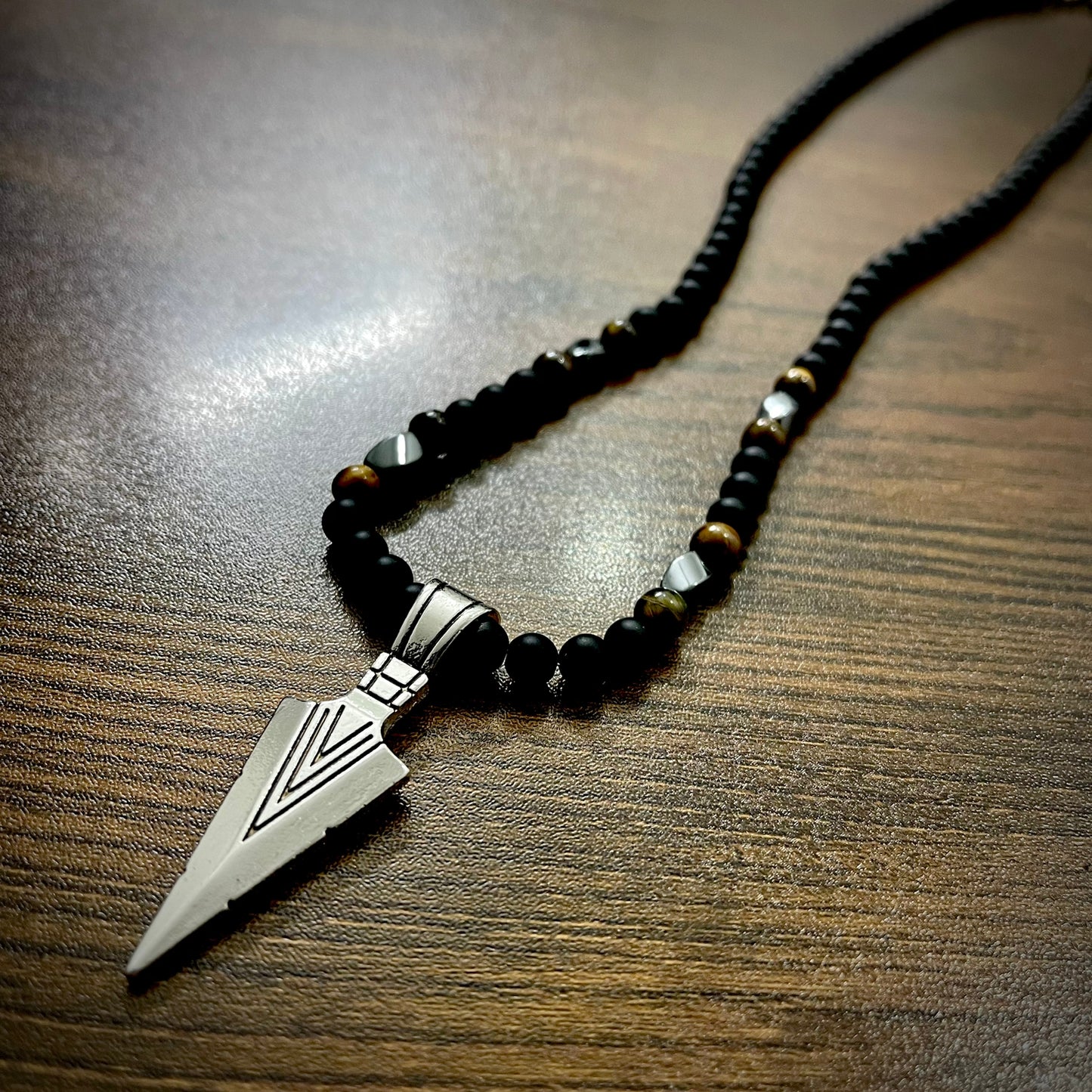 silver arrow beads pendant for men online in pakistan