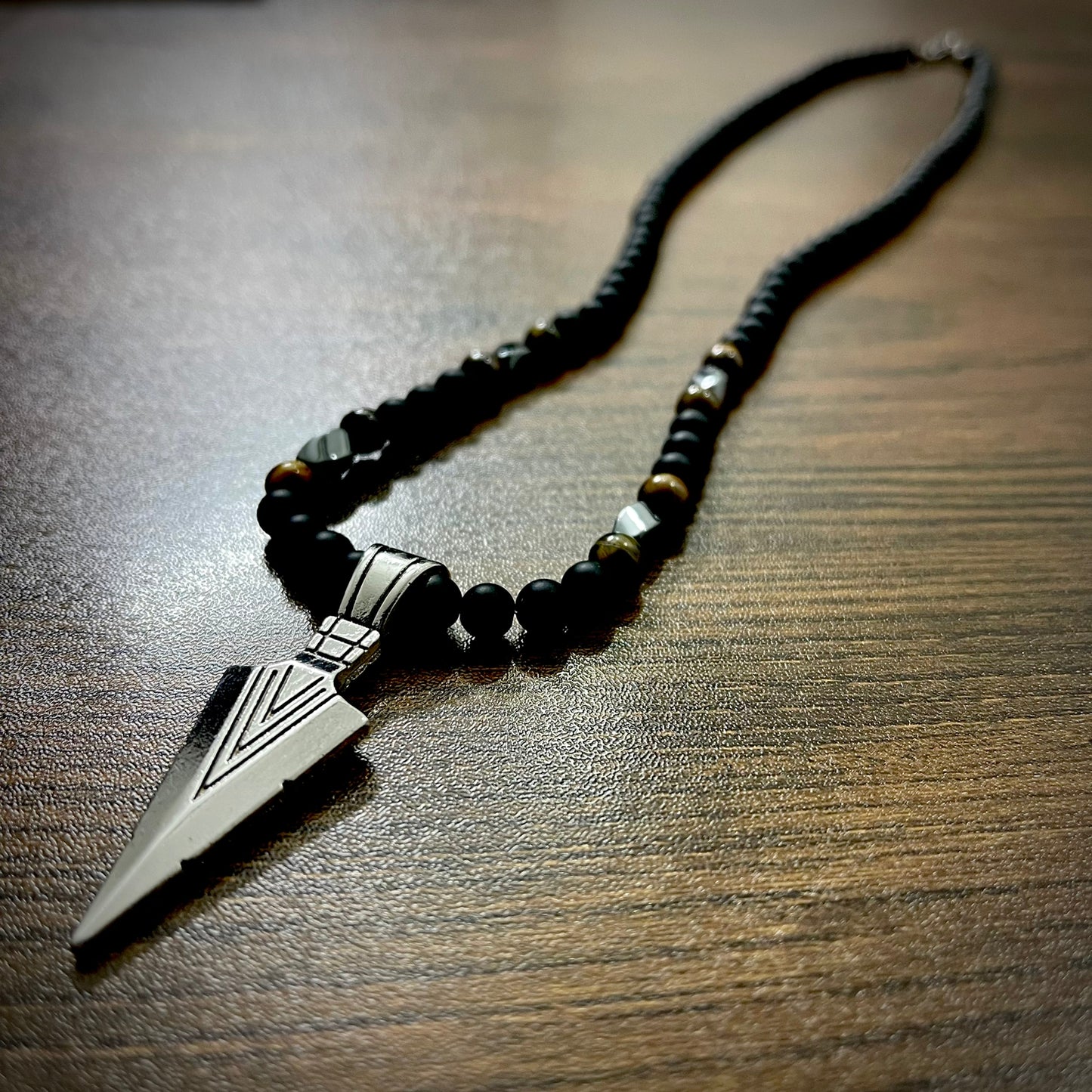 silver arrow beads pendant for men online in pakistan