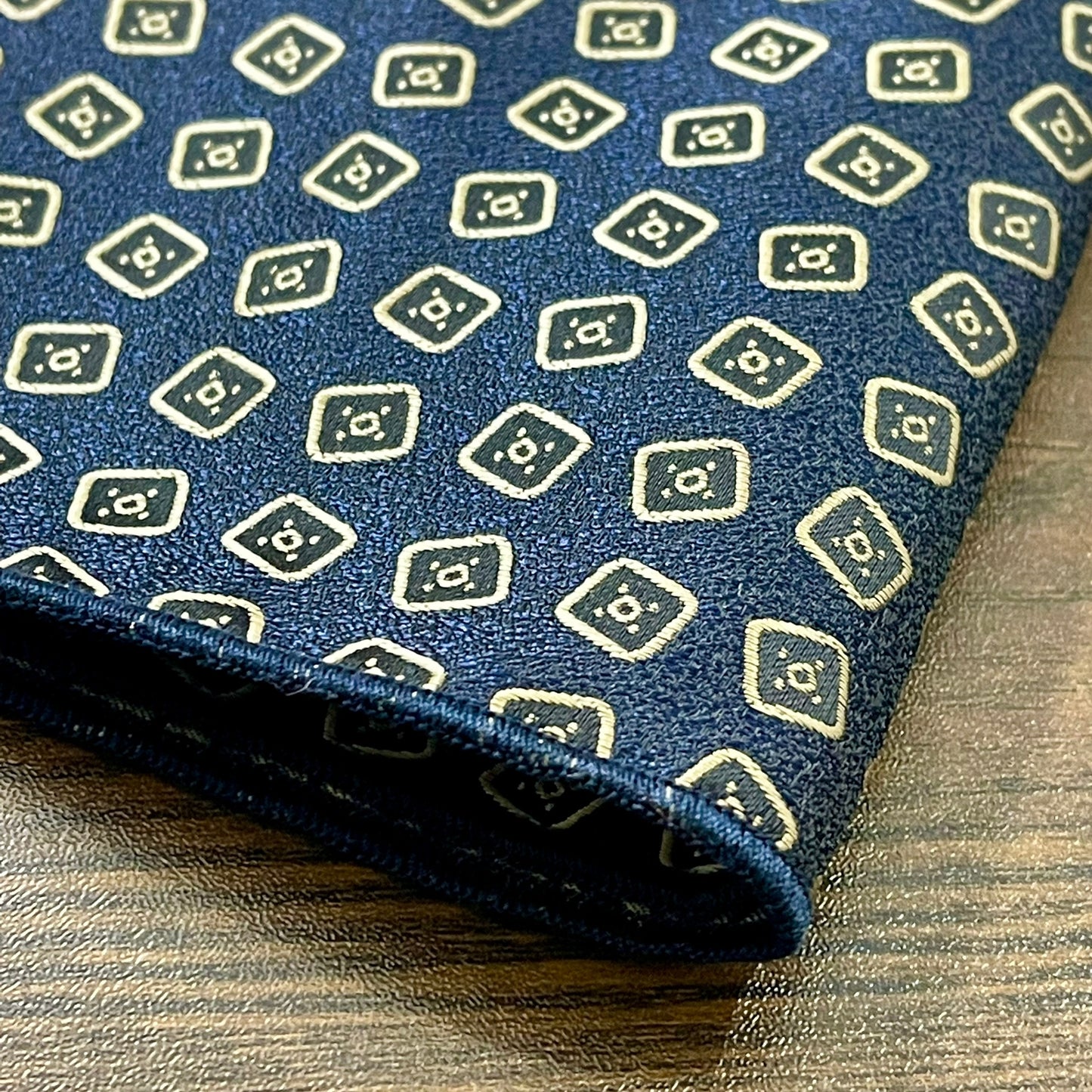 navy blue floral paisley pocket square for men in pakistan