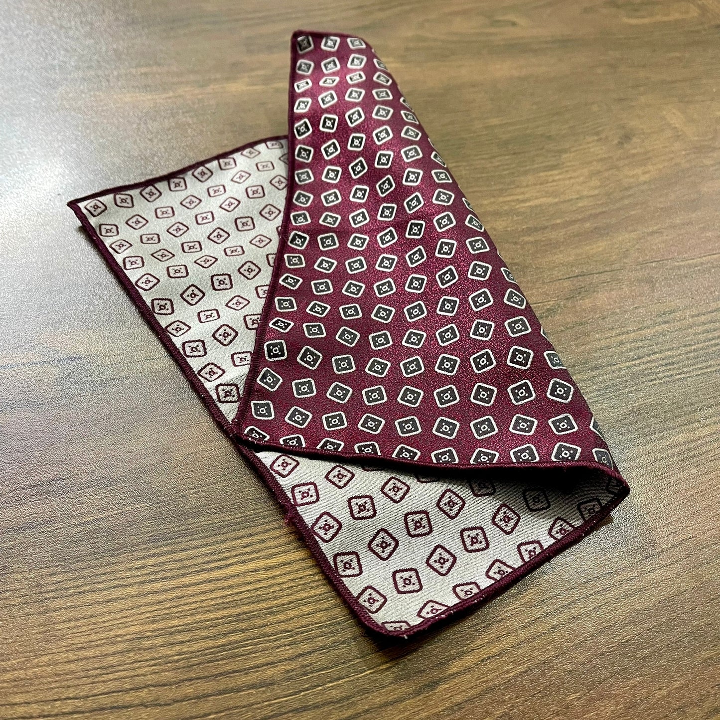 maroon floral paisley pocket square for men in pakistan