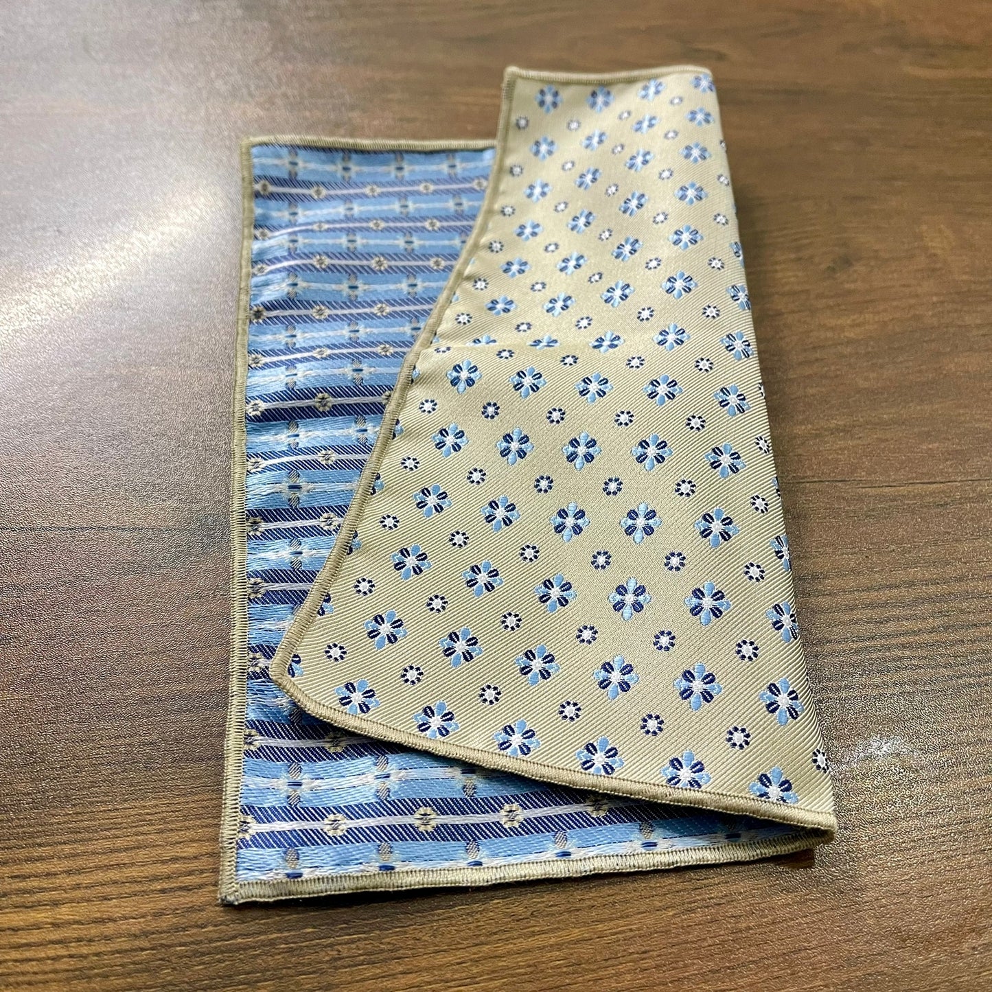 Ivory floral paisley pocket square for men in pakistan