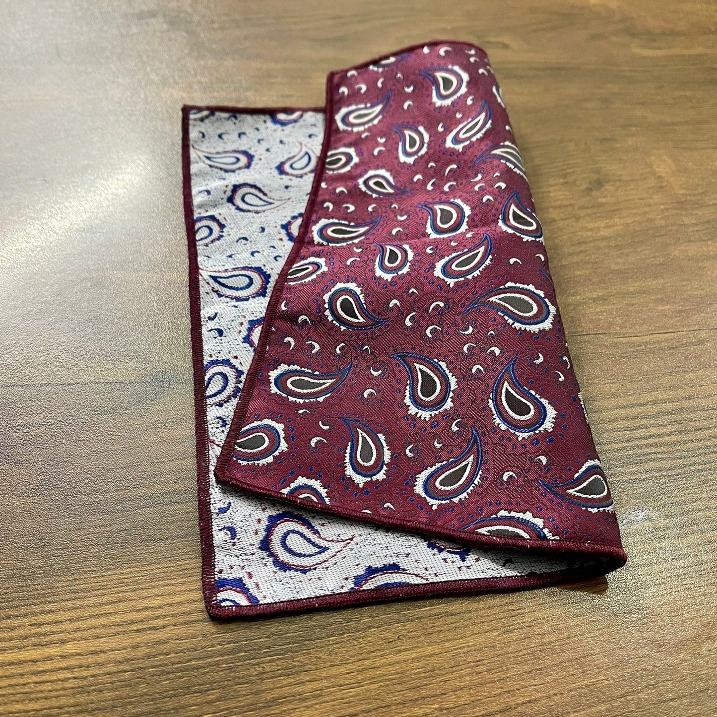 Ajrak paisley pocket square for men in pakistan