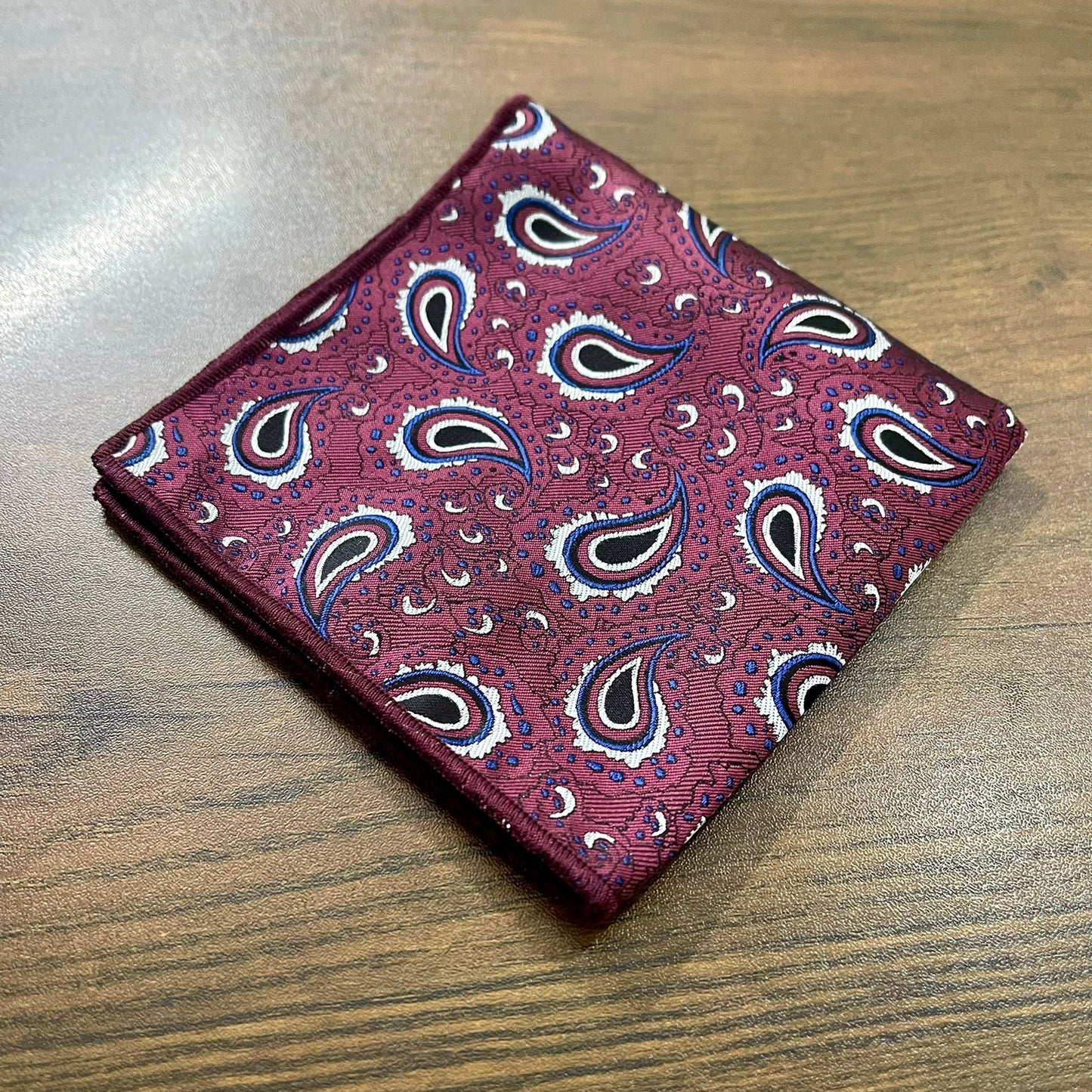 Ajrak paisley pocket square for men in pakistan