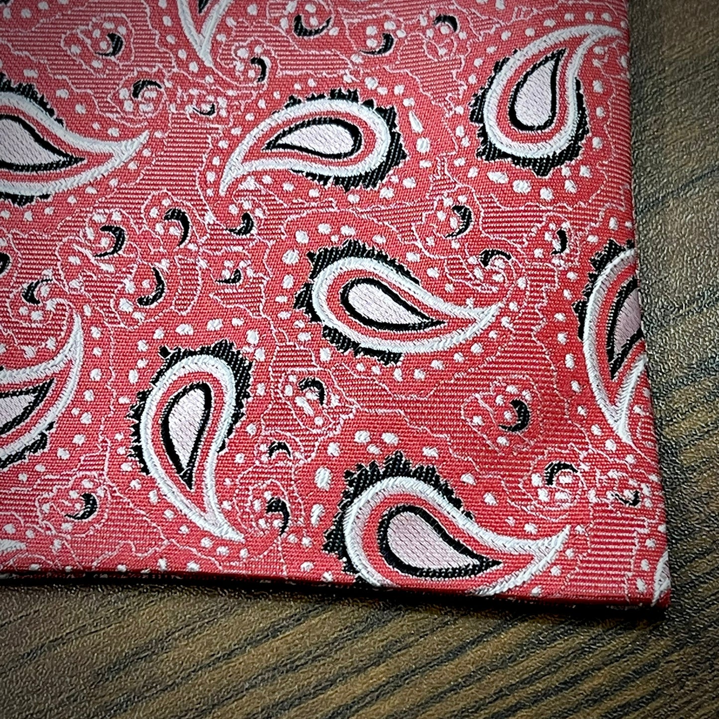 Carrot Red Pink floral paisley ascot cravat tie neck scarf for men in pakistan