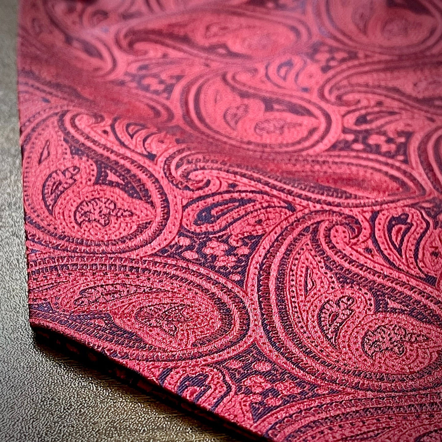 red and blue floral paisley ascot cravat tie silk neck scarf for men in pakistan