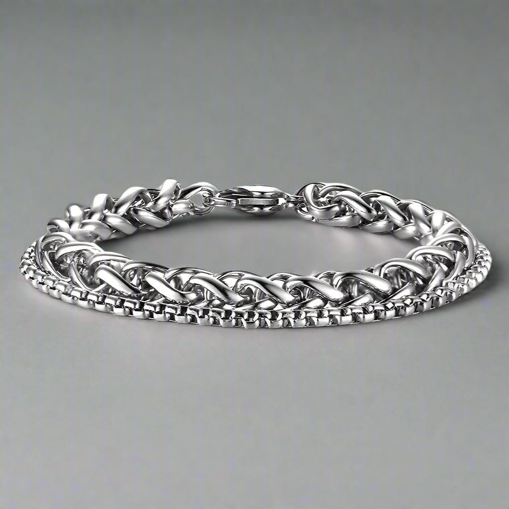Double Chain Bracelet For Men Online In Pakistan