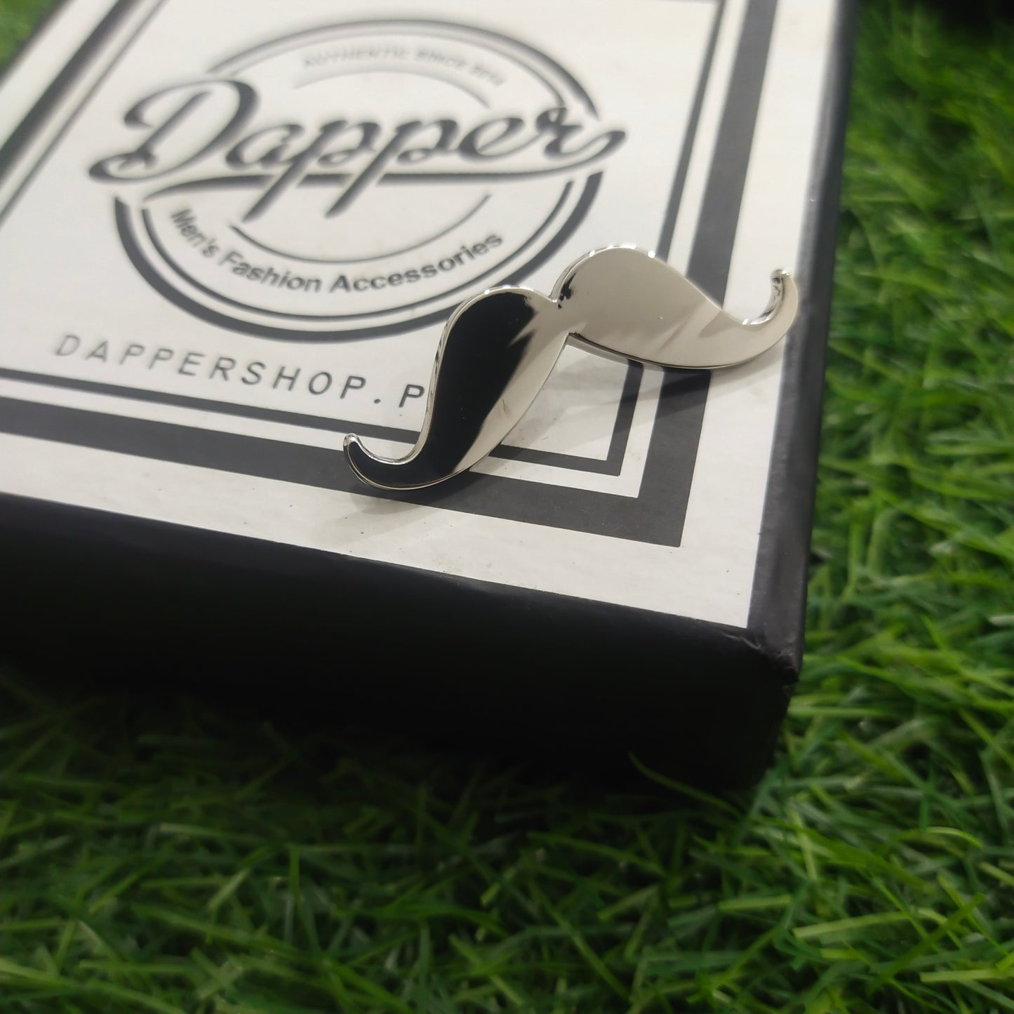 Small Mustache brooch lapel pin for men online in Pakistan