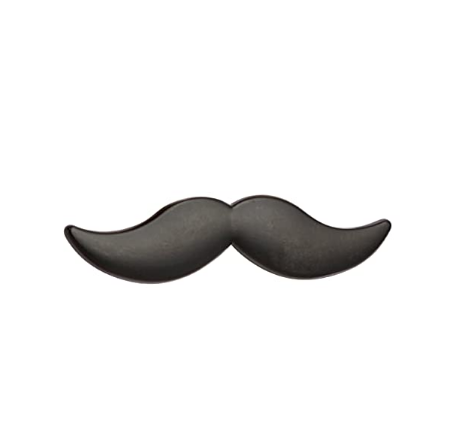 Black Mustache Tie Pin