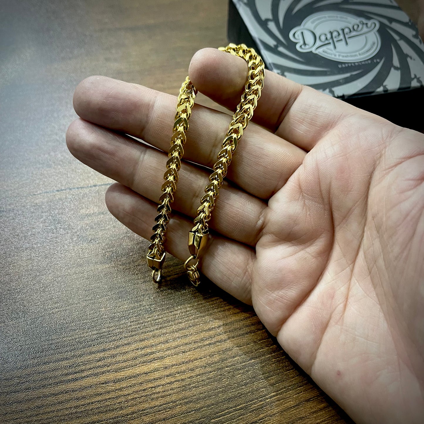 Golden Foxtail Wheat Chain Bracelet For Men In Pakistan