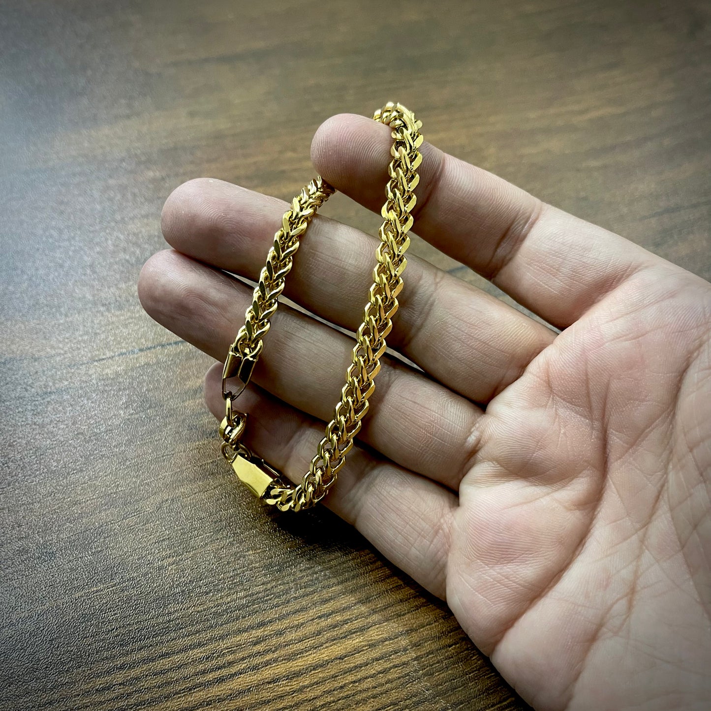 Golden Foxtail Wheat Chain Bracelet For Men In Pakistan
