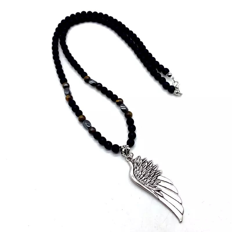 Feather necklace hot sale for guys