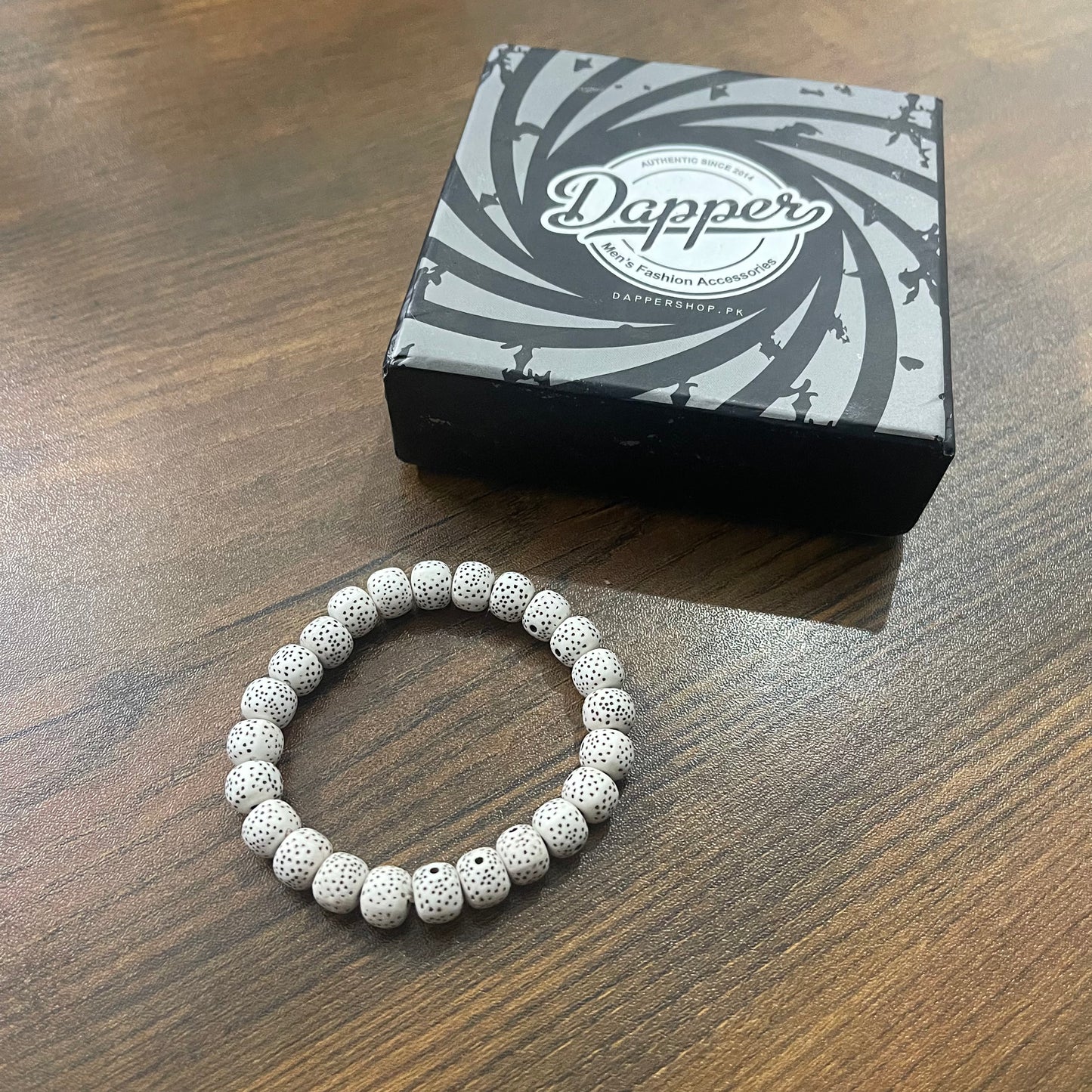 Natural white star sea beads bracelet for men women in pakistan