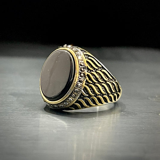 italina silver turkish ring for men in pakistan