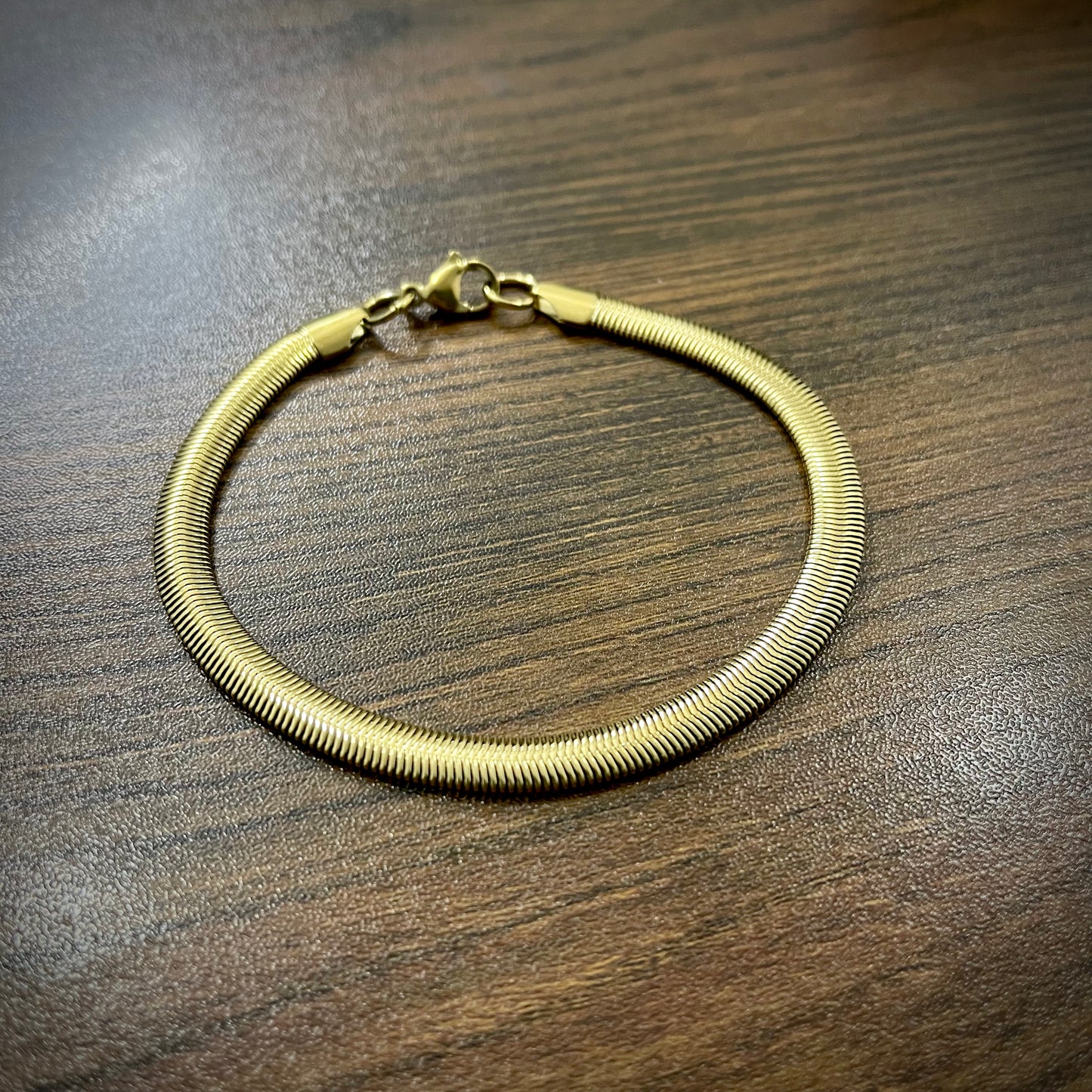 Golden Snake Chain Bracelet For Men Online In Pakistan
