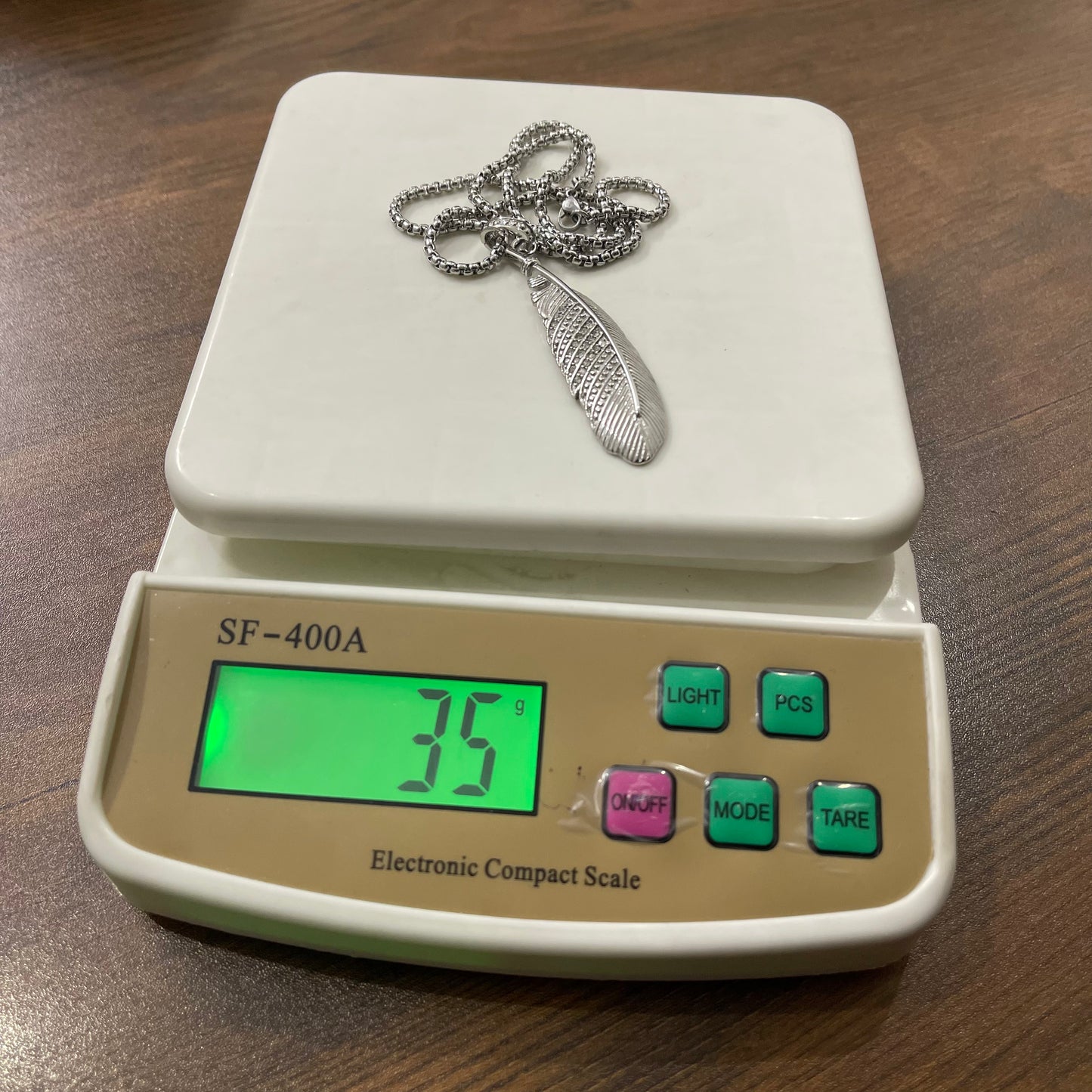 Stainless Steel Smiley Coin Pendant Necklace For Men