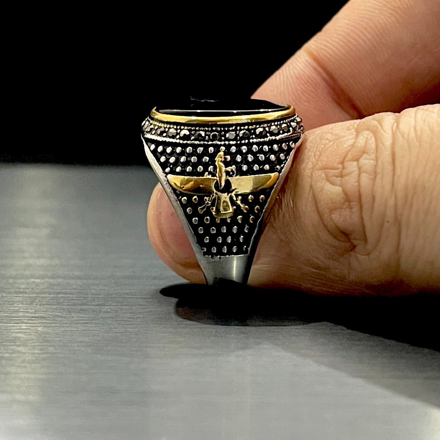 Italian Silver Turkish Ring For Men Online IN Pakistan