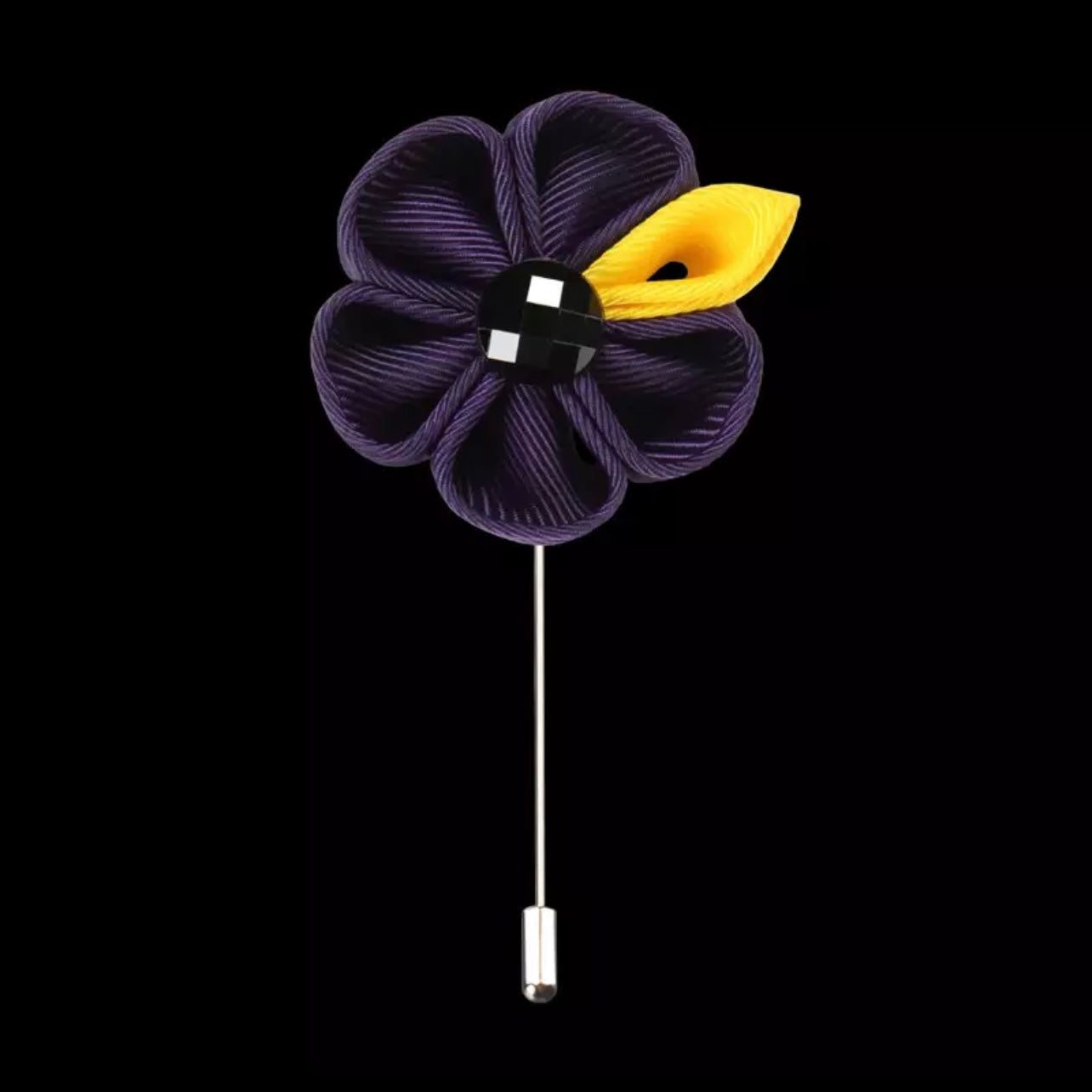purple flower lapel pin brooch online in pakistan