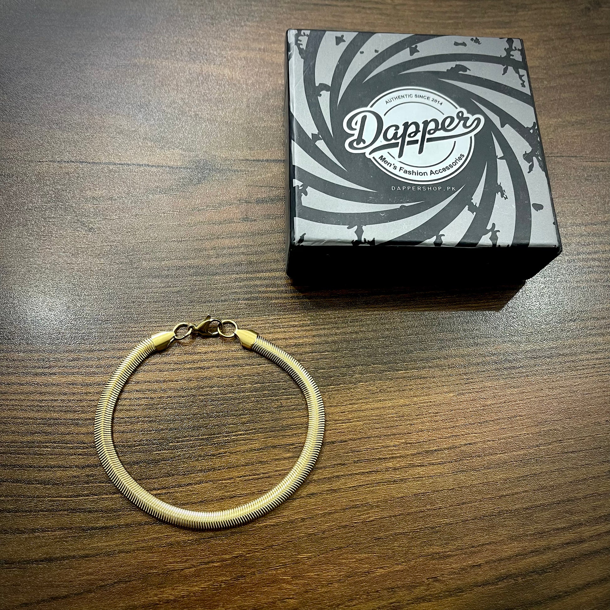 Golden Snake Chain Bracelet For Men Online In Pakistan