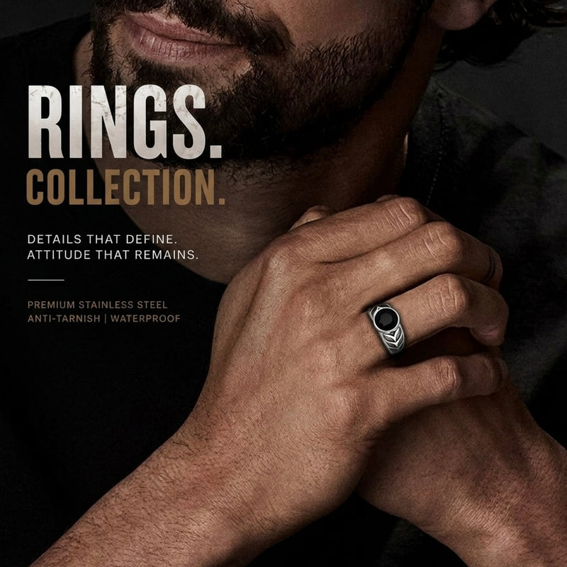 Premium Titanium Steel Rings For Men In Pakistan