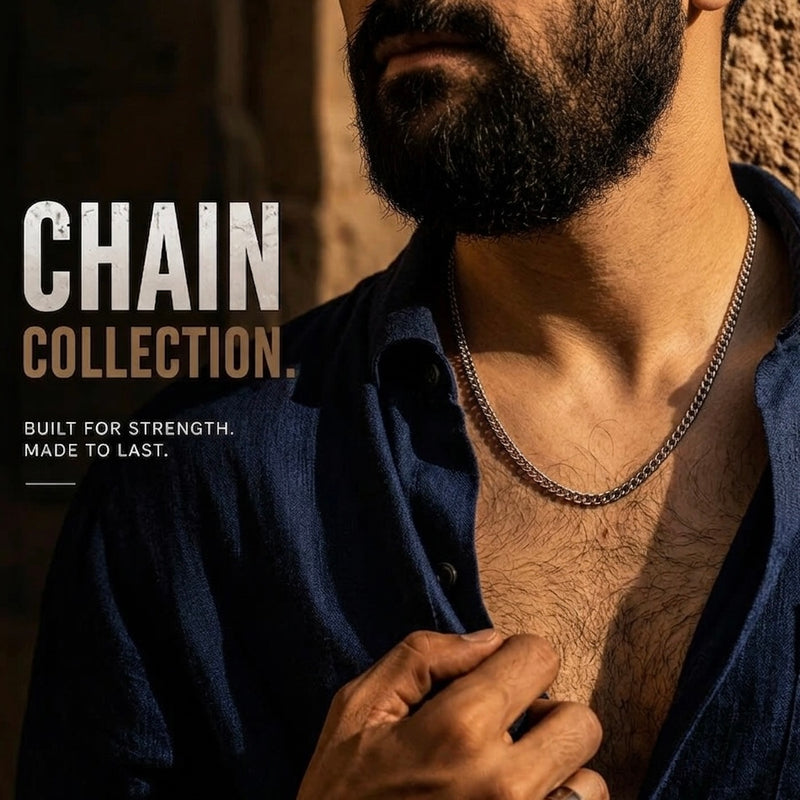 Premium stainless steel Neck Chains For Men in Pakistan 