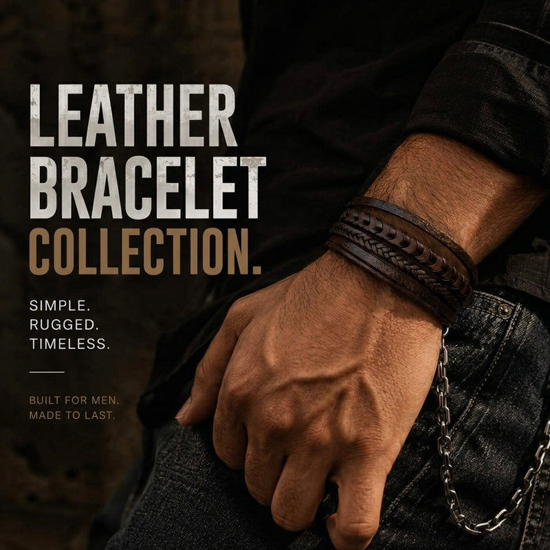 Premium Leather Bracelets For Men In Pakistan