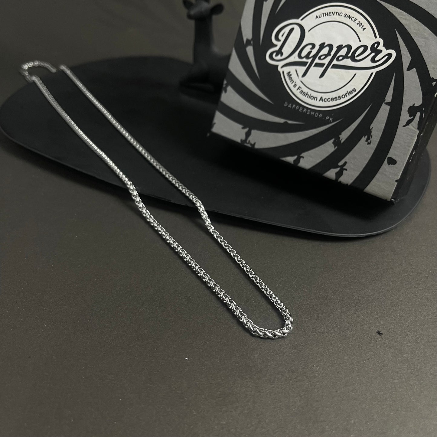 3mm Silver Wheat Neck Chain For Men