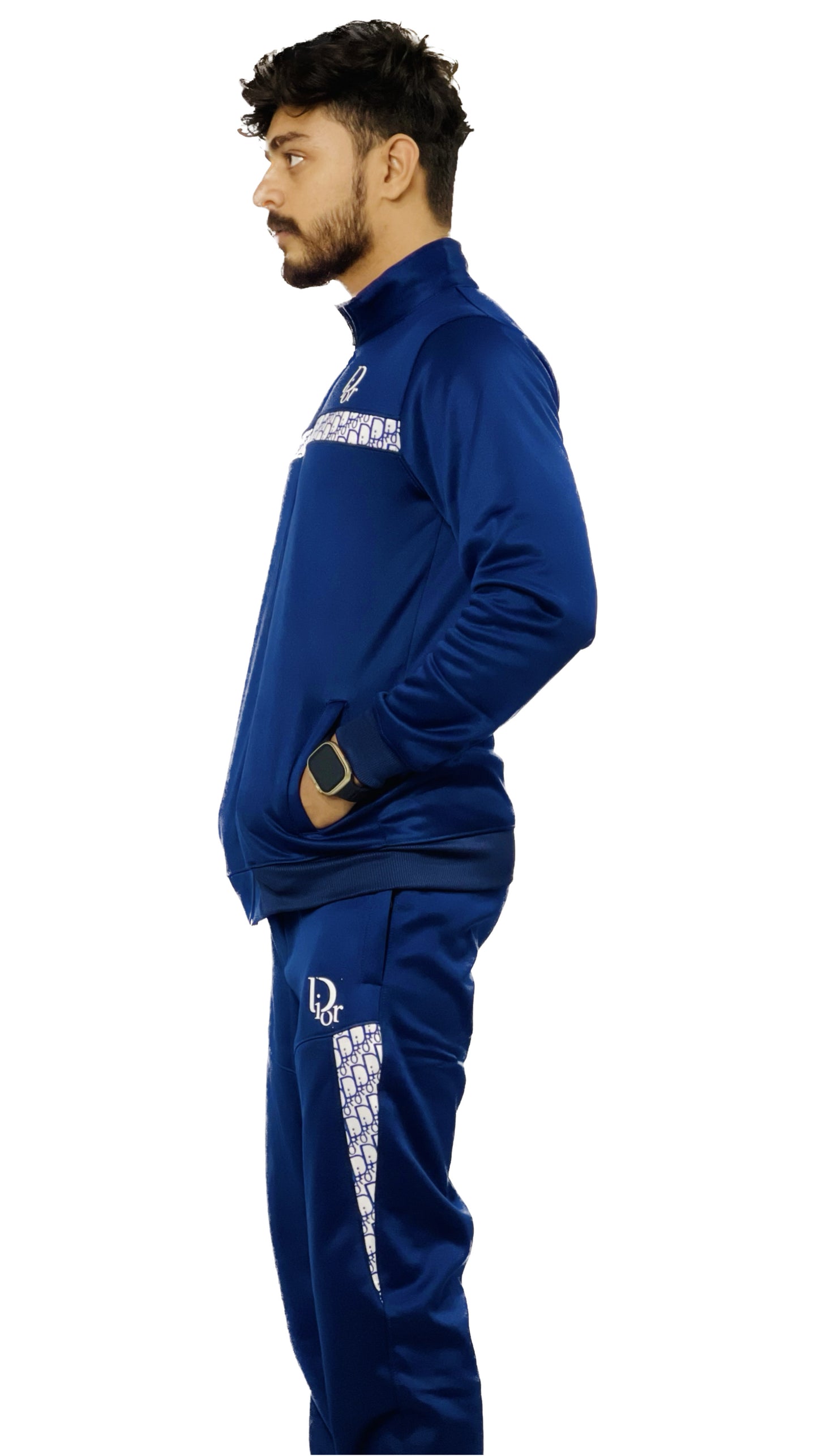 D-ior Premium Slim Fit Track Suit - Blue