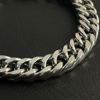 12mm heavy stainless steel cuban link chain bracelet for men online in Pakistan