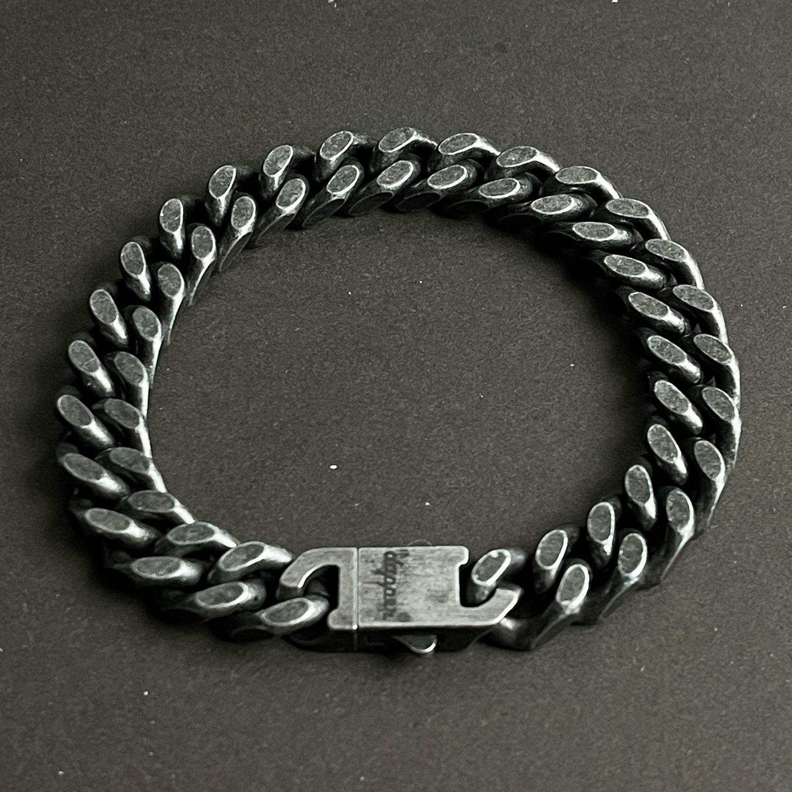 13mm antique silver heavy chain bracelet for men Pakistan