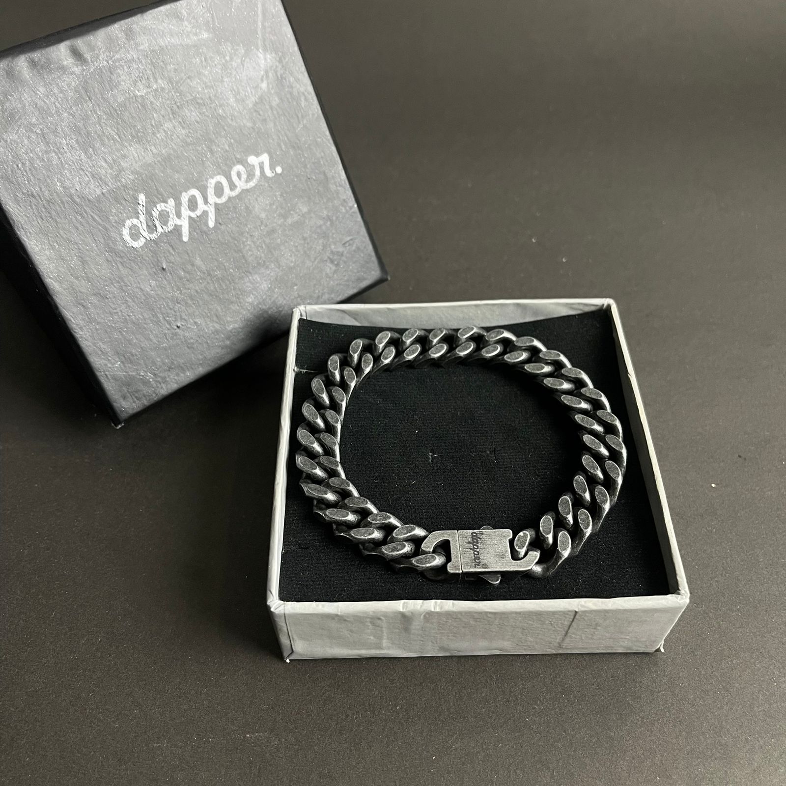 13mm antique silver heavy chain bracelet for men Pakistan