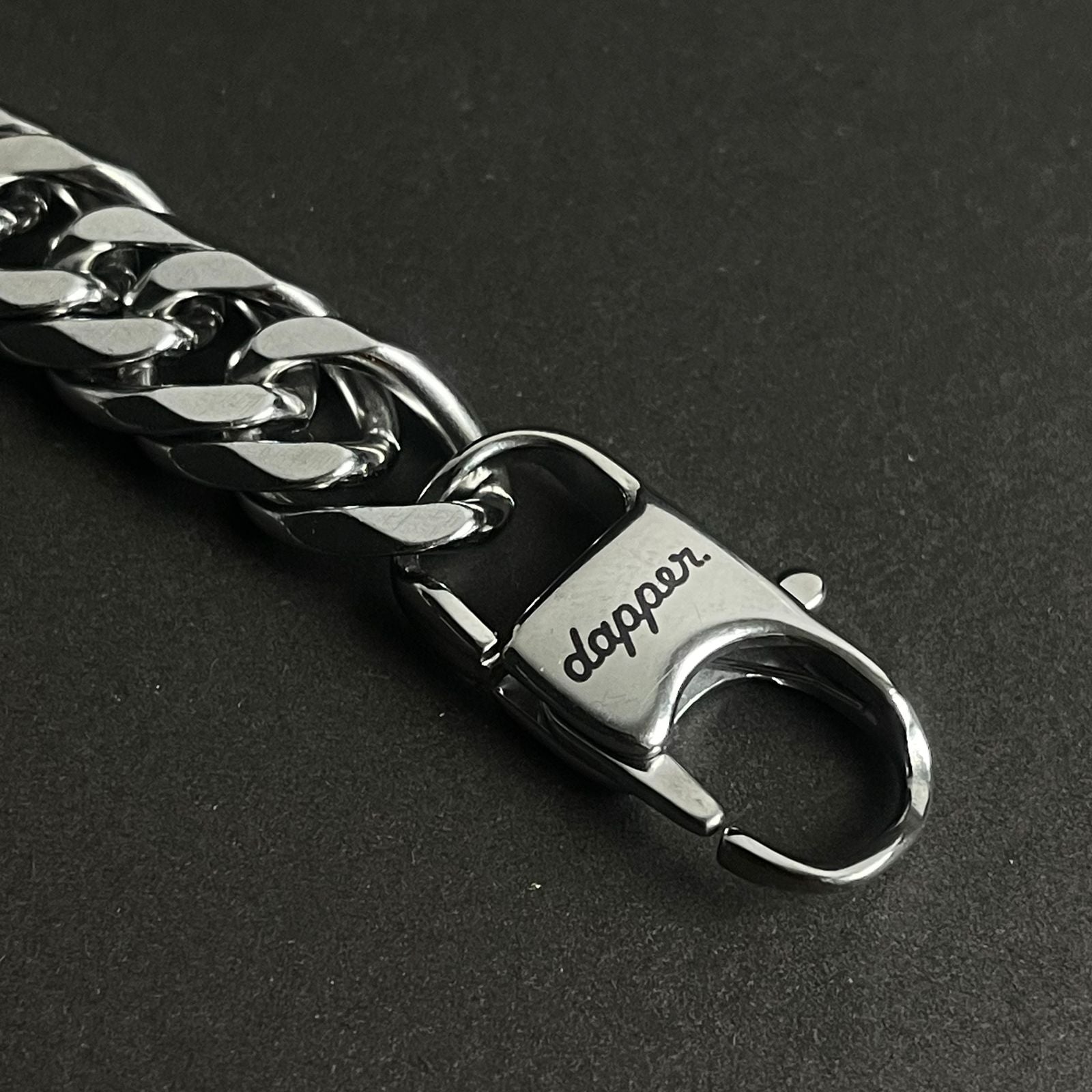 13mm silver stainless steel heavy chain bracelet for men Pakistan