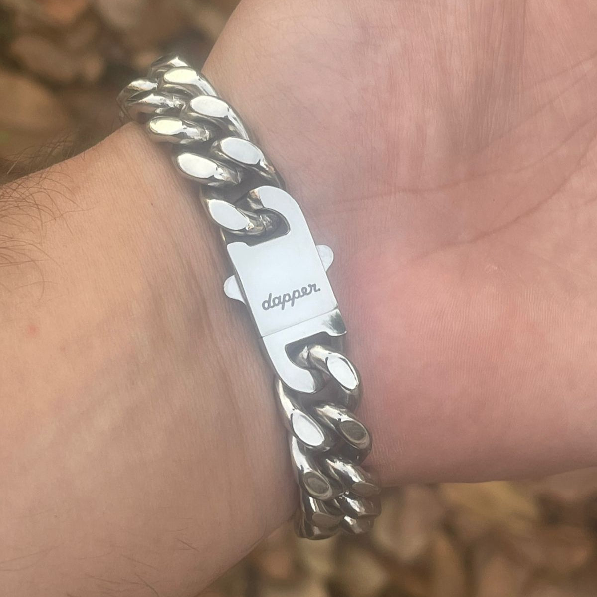 15mm heavy stainless steel chain bracelet for men Pakistan