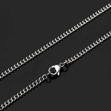 Load image into Gallery viewer, 2mm Silver Light weight Figaro Link Neck Chain For Men
