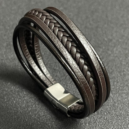 brown leather bracelet for men online in pakistan